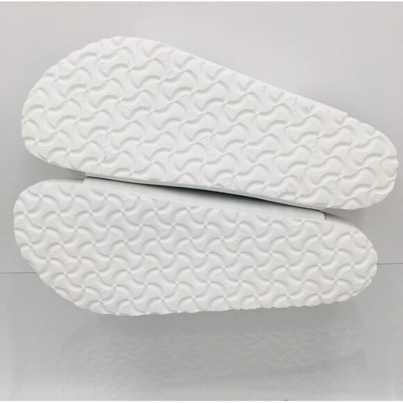 Birkenstock Arizona Exquisite- White Leather- Mens Sandals Slide EU 42 US 9- 9.5 - Picture 7 of 12